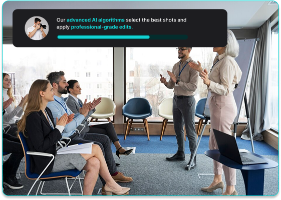 FilterPixel Live event highlights — curated best photos from events including Google Accelerator, Fireside Chat sessions for marketing campaigns